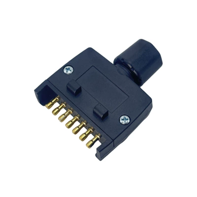 Australian 7-Pin Flat Plug Australian Standard Plug Socket Trailer Plug Socket Australian Trailer Connector Trailer Accessories (Digər kuzov və aksesuarlar) - black-qr1701b