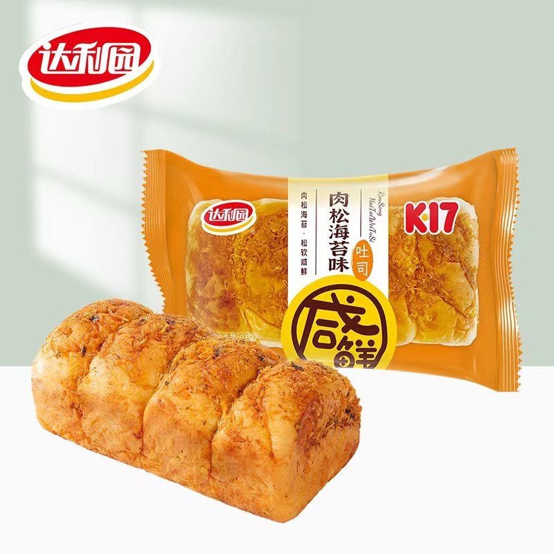 Daliyuan Toast Bread Pork Floss Seaweed Flavor Casual Snack Breakfast Pastry Daliyuan Toast Bread Pork Floss Seaweed Flavor Casual Snack Breakfast Pastry