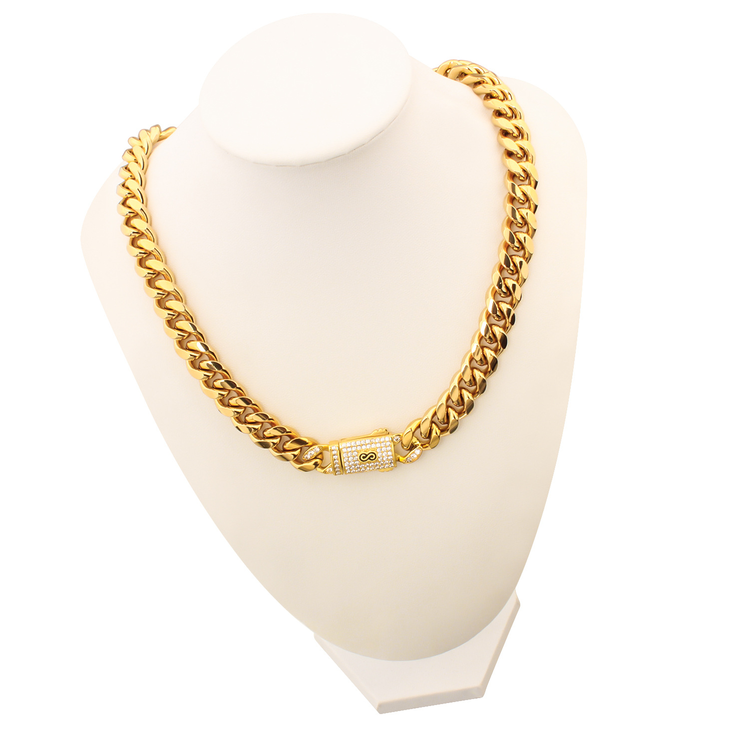 33g Weight Box Clasp Closure Clasp Closure Type Chain Necklace Classification 304 Stainless Steel Chain Material Cuban Link Chain Curb Chain Chain Type 1 Piece Quantity Holiday, Party Occasion 304 Stainless Steel Material Geometric Pattern All Seasons Season Men's Gender Plating Design Hip-Hop, Punk Style Hip-Hop Punk Geometric 304 Stainless Steel Plating Men's Chain Necklace Men Chain Necklaces 25