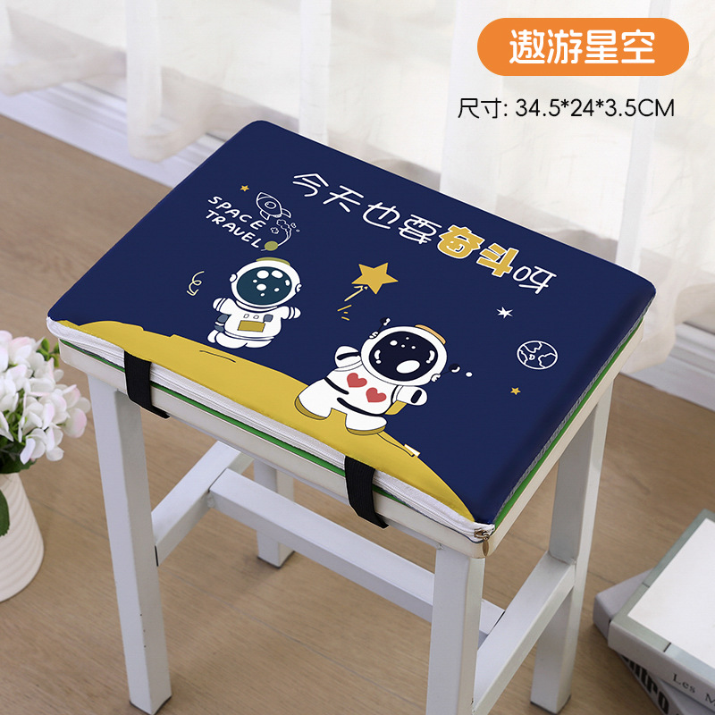 Cojín de asiento de estudiantes cojín de trasero de escuela taburetes rectangulares cojín de asiento de silla espesa esponja de cojín de asiento