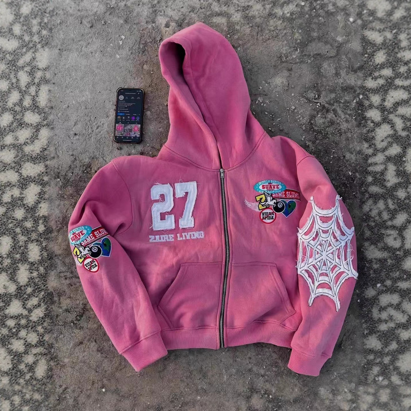 2025 European and American Fashion Trend Multi-Medal Digital Print Pattern Unisex Autumn and Winter Full-Print Hooded Cardigan 2025 European and American Fashion Trend Multi-Medal Digital Print Pattern Unisex Autumn and Winter Full-Print Hooded Cardigan