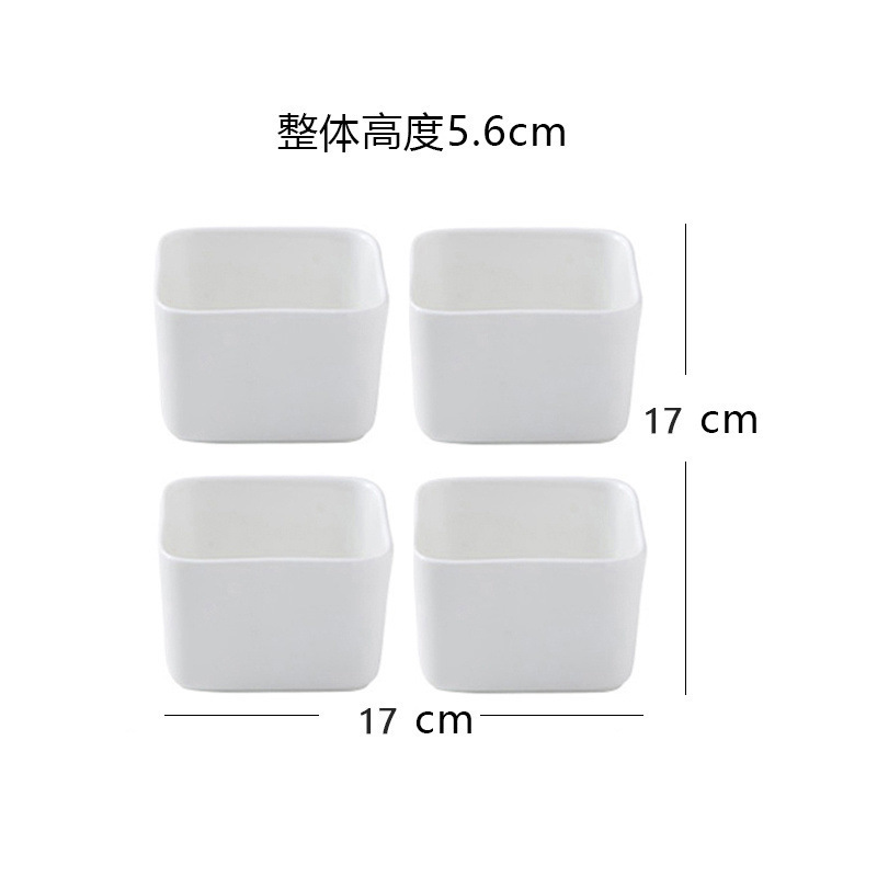 长方形碟子专用方蒸碗蒸蛋碗陶瓷烤箱小吃零食电蒸锅碗家用点心|undefined