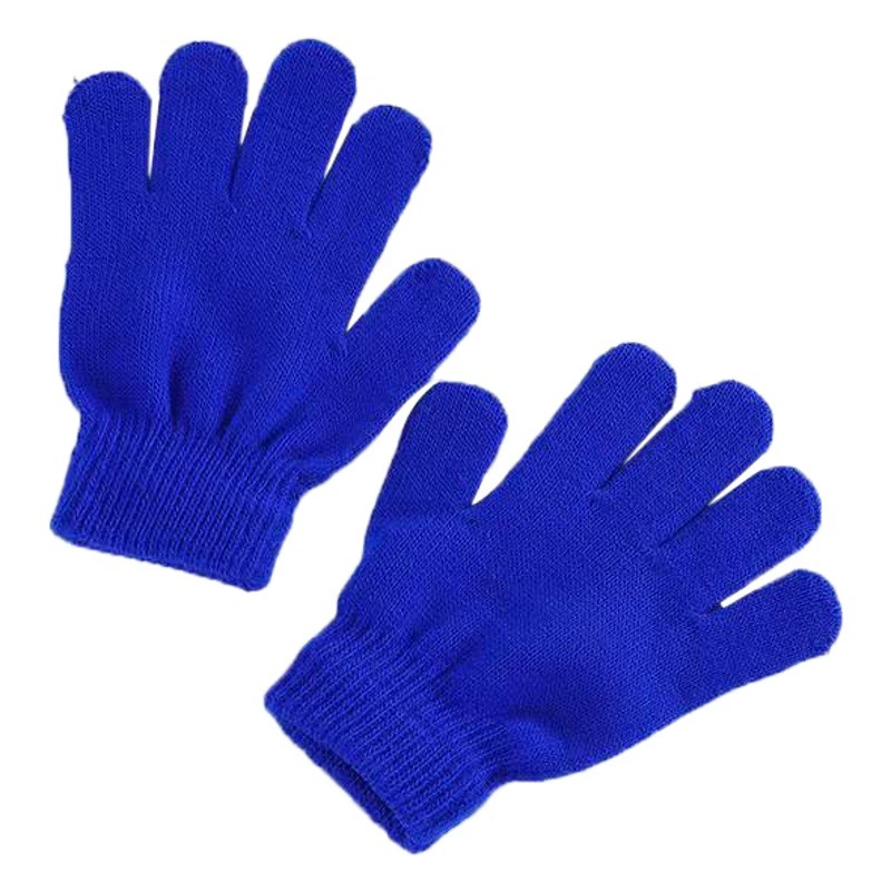 Детские перчатки осенне-зимние однотонные вязаные теплые лыжные перчатки для мальчиков и девочек, перчатки этикет, производители продают