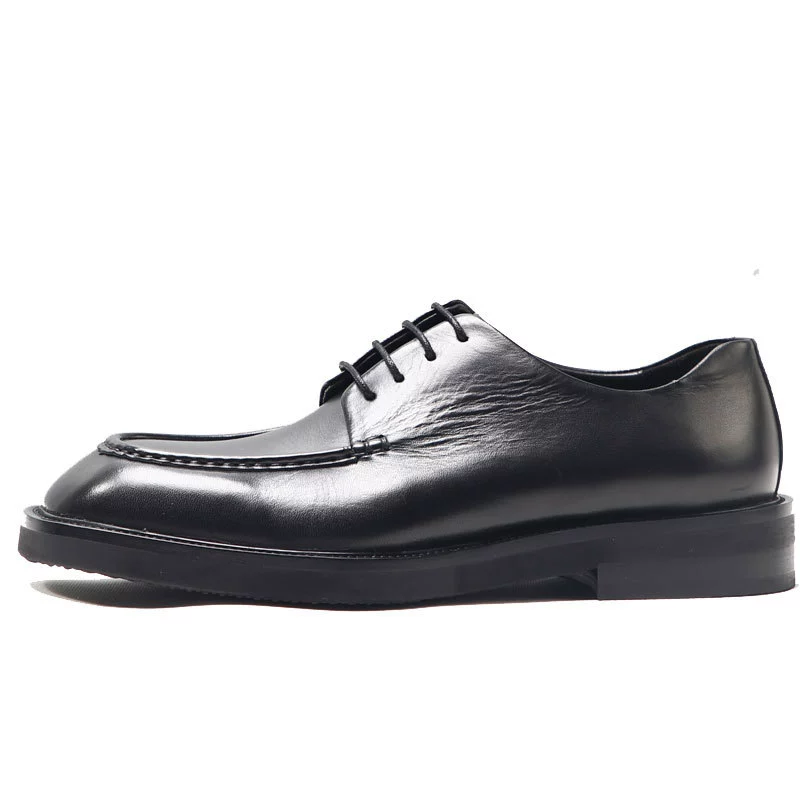 Фабрика черная кожаная обувь Goodyear кожаная обувь мужская кожаная обувь дерби