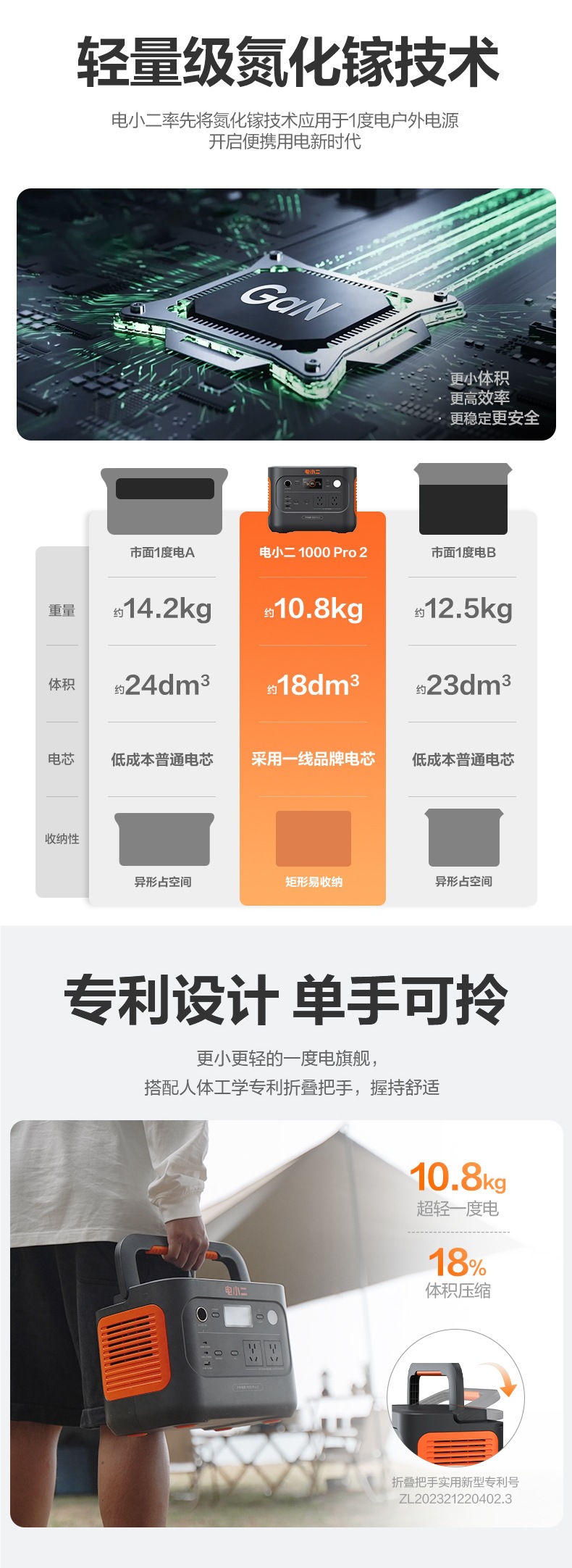 Dianxiaoer Outdoor Power Supply 1 Degree Electric Large Capacity 1500W Mobile Backup 220V Portable Battery Lithium Iron Phosphate