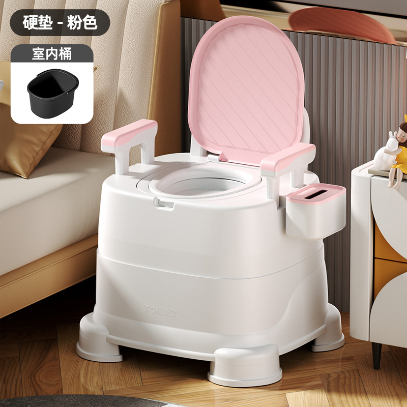 Inodoro móvil para ancianos, inodoro en cuclillas portátil para uso doméstico, inodoro para ancianos, orinal para mujeres embarazadas, sillón para adultos