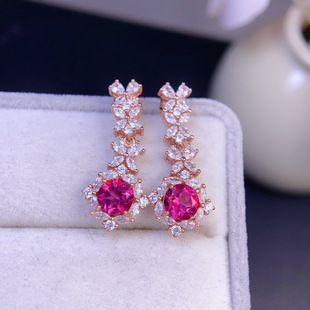 ��Ȼ���������� ���w��ٝ �M�����ʯ�ߴ�6*6mm 925���y�pɫ��