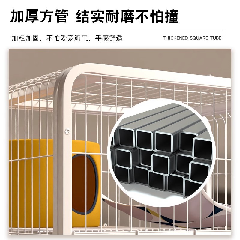 Jaula de gato de tubo cuadrado jaula de gato de tres capas de cuatro capas gato Villa gato casa gato cría jaula de hierro ventas directas de fábrica