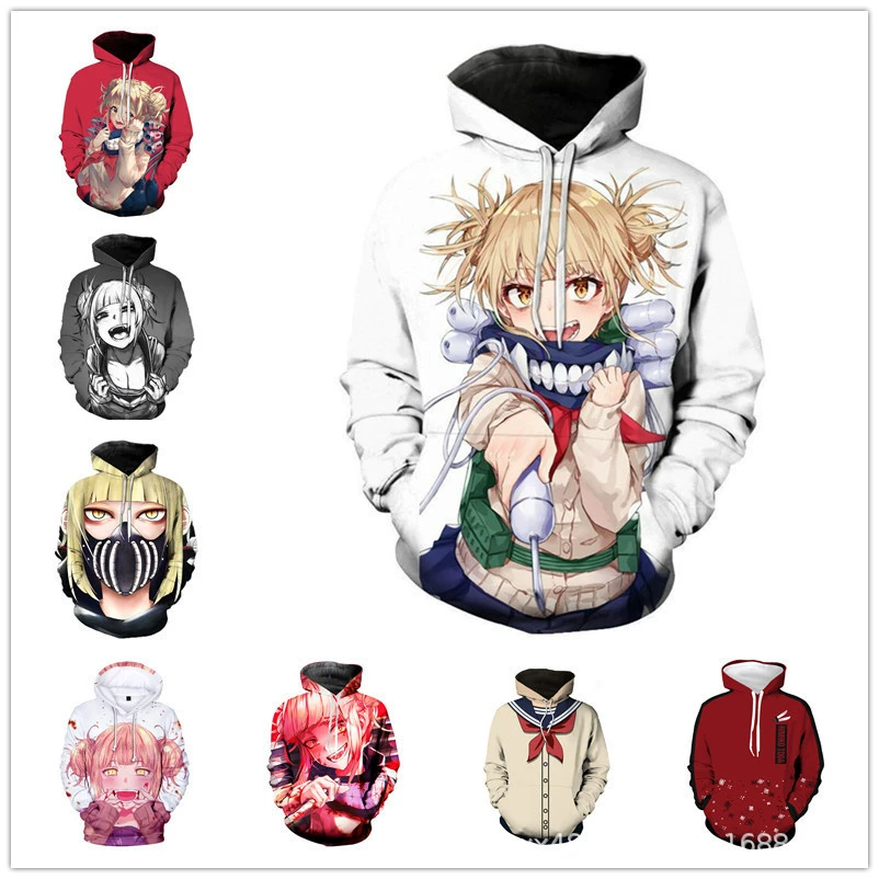 Внешняя торговля новый мой герой колледж крест мое тело Тога himiko3D цифровой печати анимация жилеты