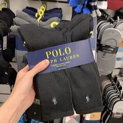 刺繍入り馬マークメンズポールソックス6足、ハイタオル厚手スポーツソックス、ランニングファッション、その他多用途