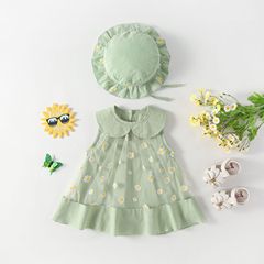 2024 Baby Clothes 0-2 Years Spring Girls Baby Dress Newborn Birthday Suit Skirt