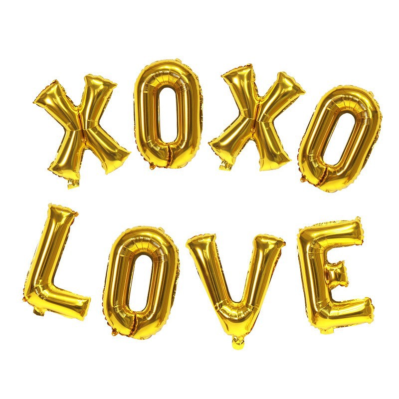 Decoración de San Valentín de Amazon, globo en forma de corazón, oso de dibujos animados, corazón de amor unido, globo de San Valentín, globo de aluminio