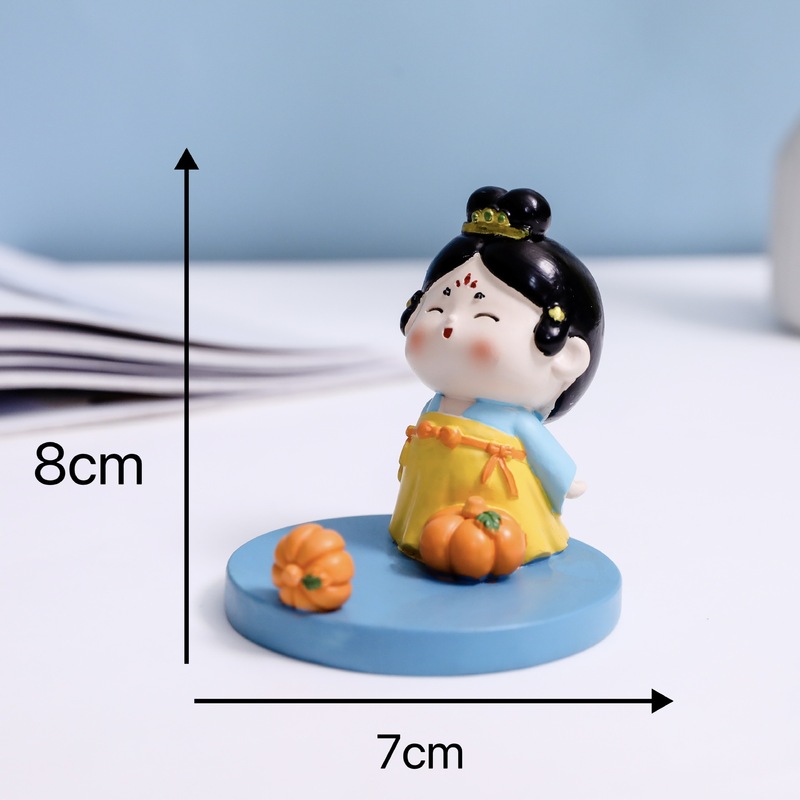 唐の女性の携帯電話ホルダー小さな装飾品クリエイティブホームデコレーションオフィスデスクトップ癒しのギフト女の子のための|undefined