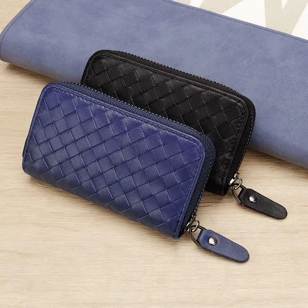 Men and Women's Sheepskin Woven Key Bag Genuine Leather Lock Bag Multi-functional Door Key Bag in stock Cross-border