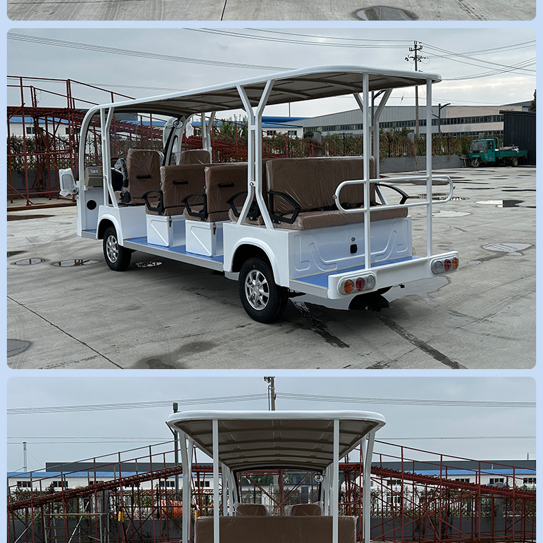 Xinda Road Convertible 14-23 Seat Scenic Spot Tourist Electric Shuttle Bus Factory Park Winery Electric Sightseeing Car
