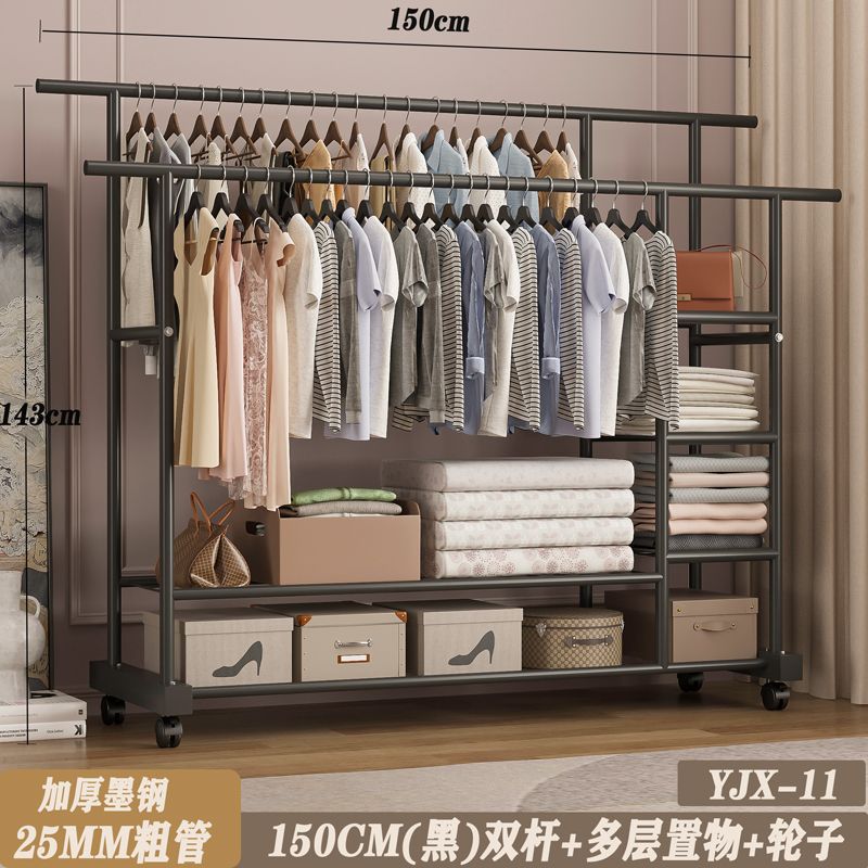 25튜브(블랙)-150cm 이중폴 + 수납층✦