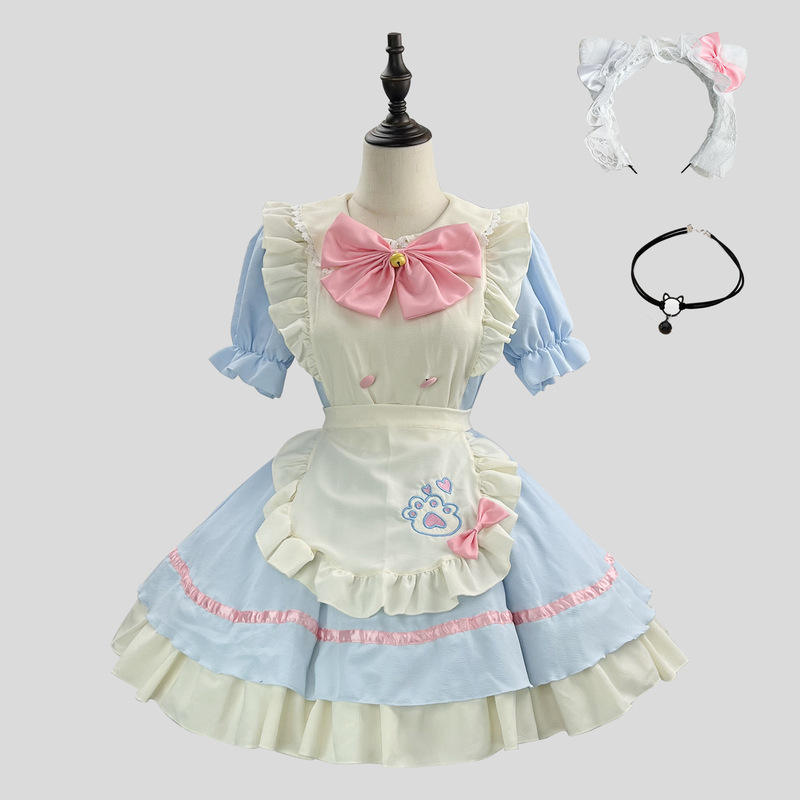 新商品クロスボーダー可愛いメイド服コスプレロリータハロウィーン女装衣装|undefined