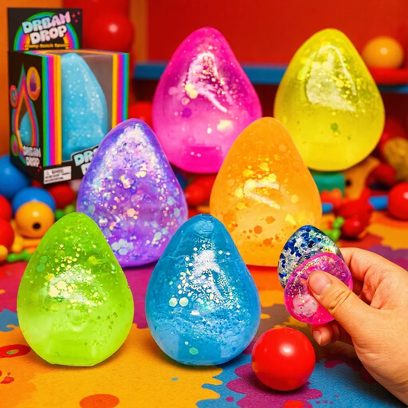 Slime drop-shaped, ice cubes, Amazon, anti-stress