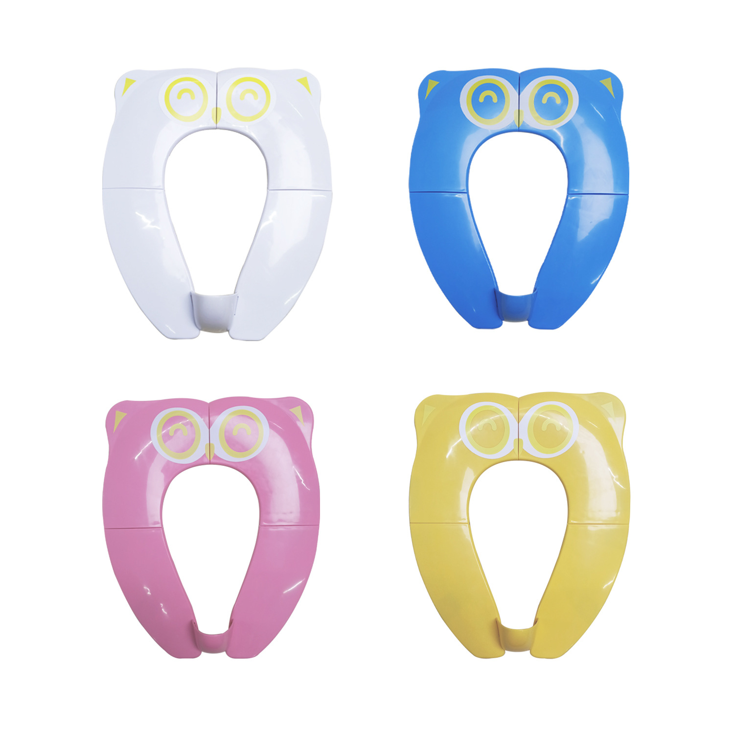 Children's foldable toilet seat children's auxiliary toilet travel toilet seat cartoon baby toilet seat