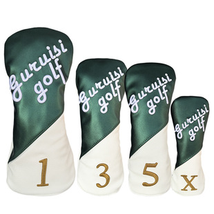 New high-end three-dimensional embroidery golf club cover protective cover wooden rod cover push rod cover 135X club head cover