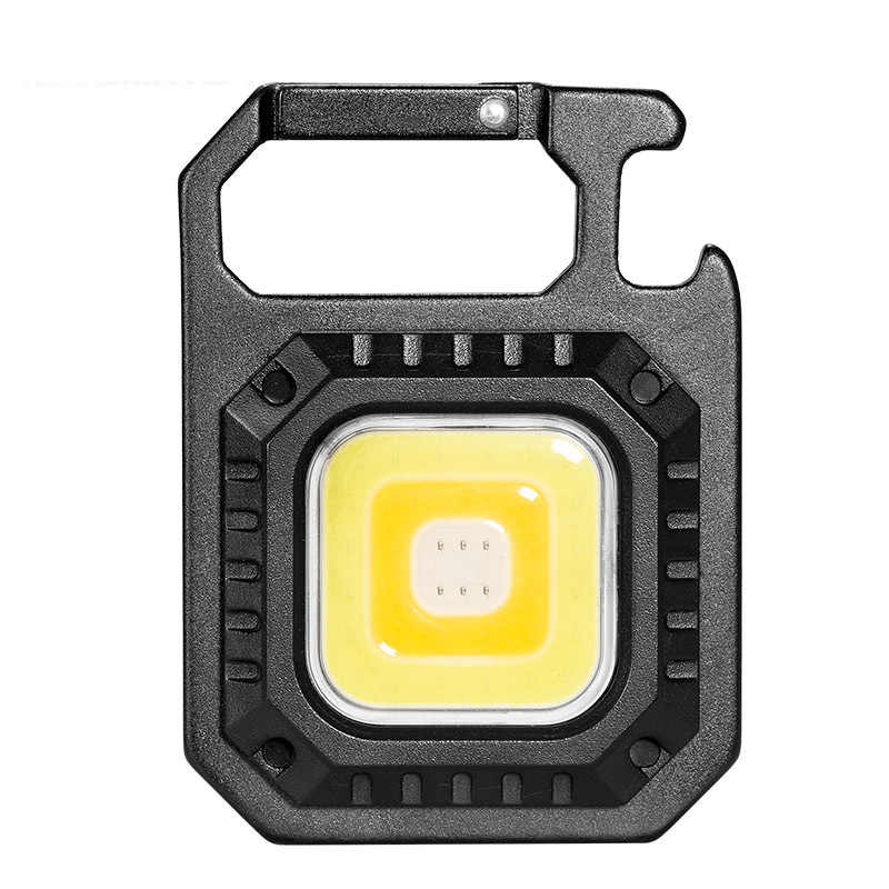 Nuevo mini LED luz fuerte COB linterna llavero luz al aire libre ultraligero portátil rojo y blanco linterna caliente
