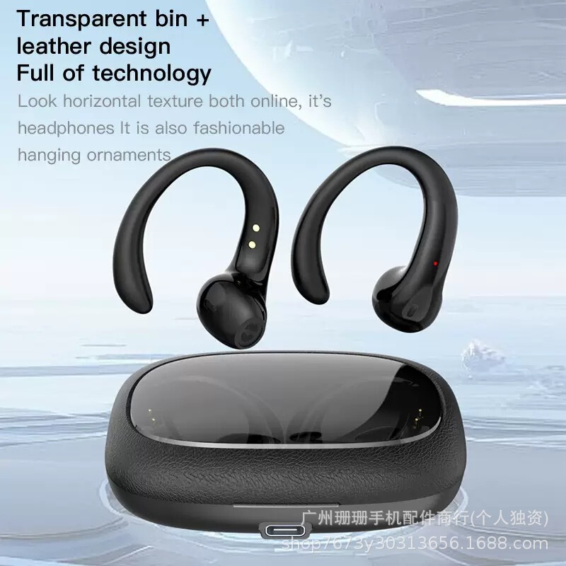 国境を越えた新しいクリエイティブなデザインのOWS耳掛けデジタルディスプレイBluetoothヘッドセット、屋外用、超長バッテリー寿命、スポーツマニアが手放せない|undefined