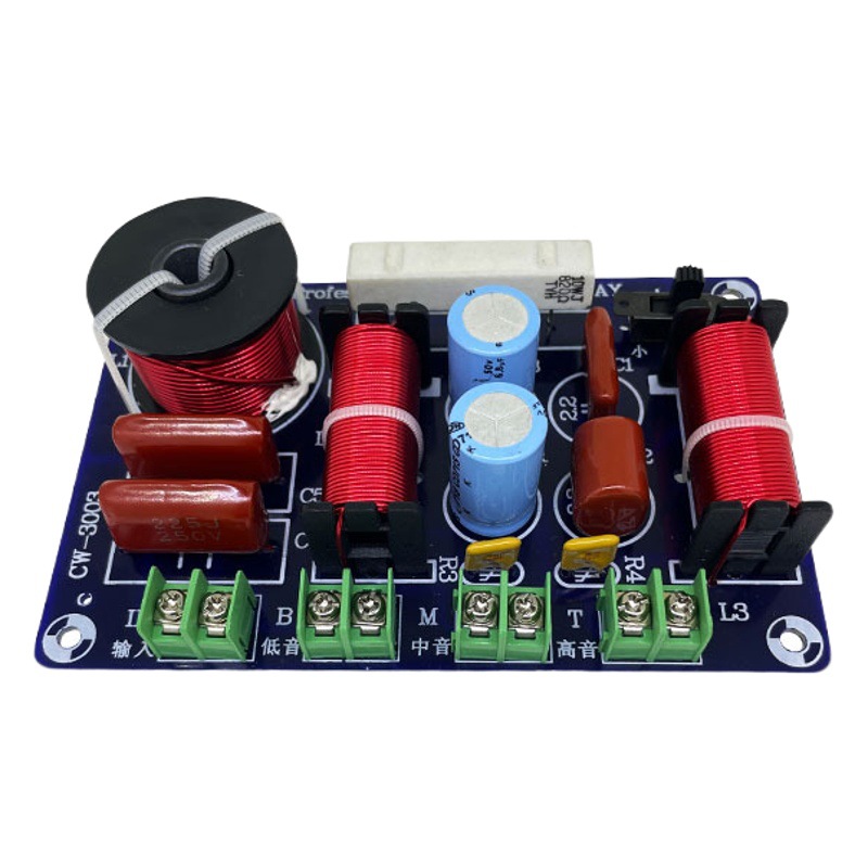 Divisor de alta fidelidad de tres vías fiebre grado home cinema High School mezclador bajo modificado divisor