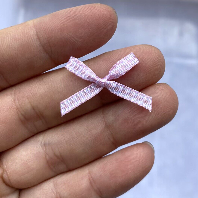 3mm [1 point] grid bow half-finished auxiliary materials for plush bralette, underwear, leggings decoration bow