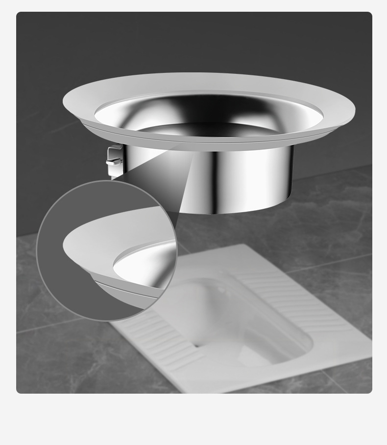 Toilet odor prevention and clogging device 304 stainless steel squat toilet odor prevention and clogging wonder, toilet bowl, bathroom squat toilet cover undefined