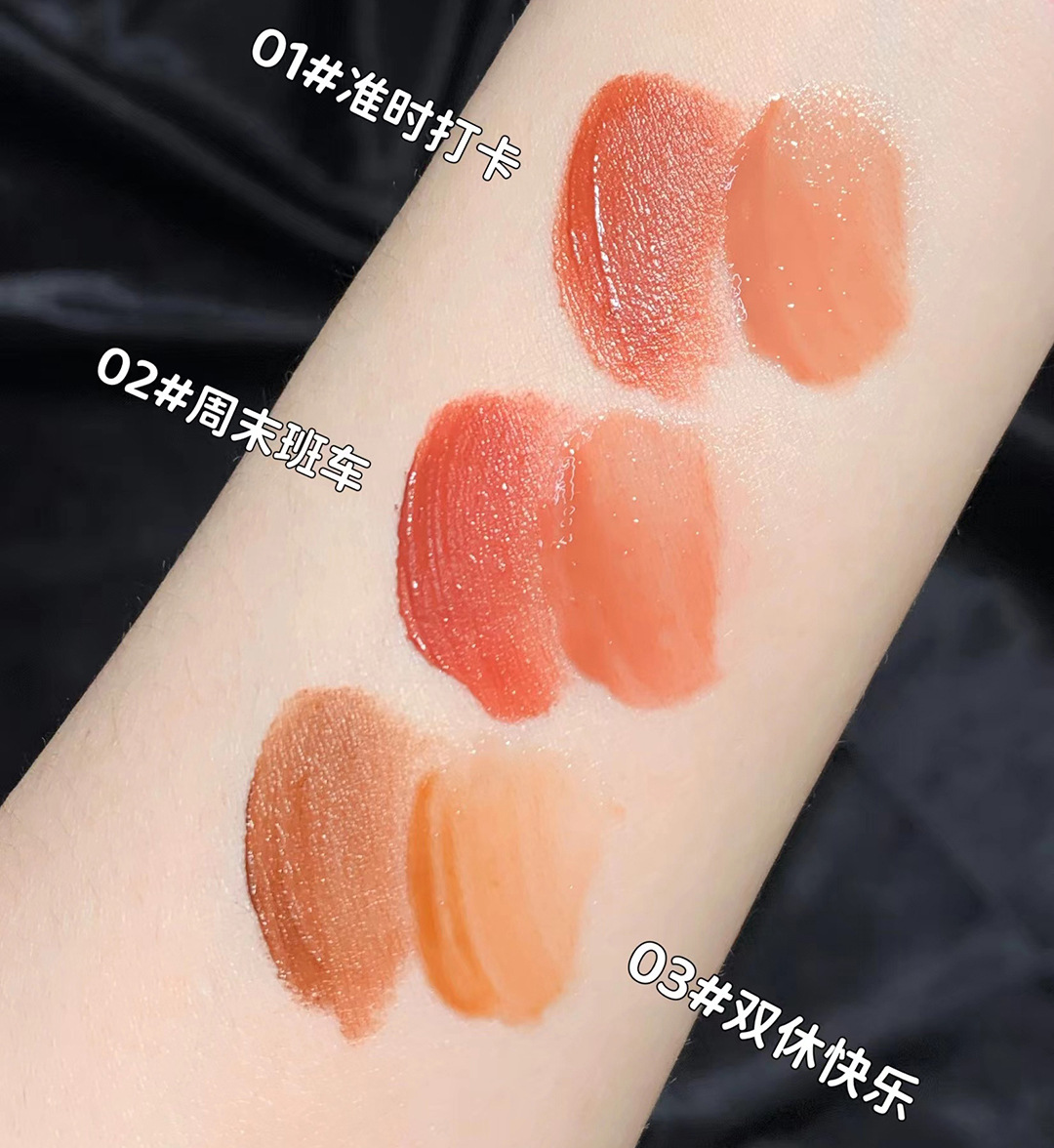 Cappuvini's new color fun double-head lip gloss mirror-like water gloss lip gloss is a domestic beauty lipstick with high appearance standards for students undefined