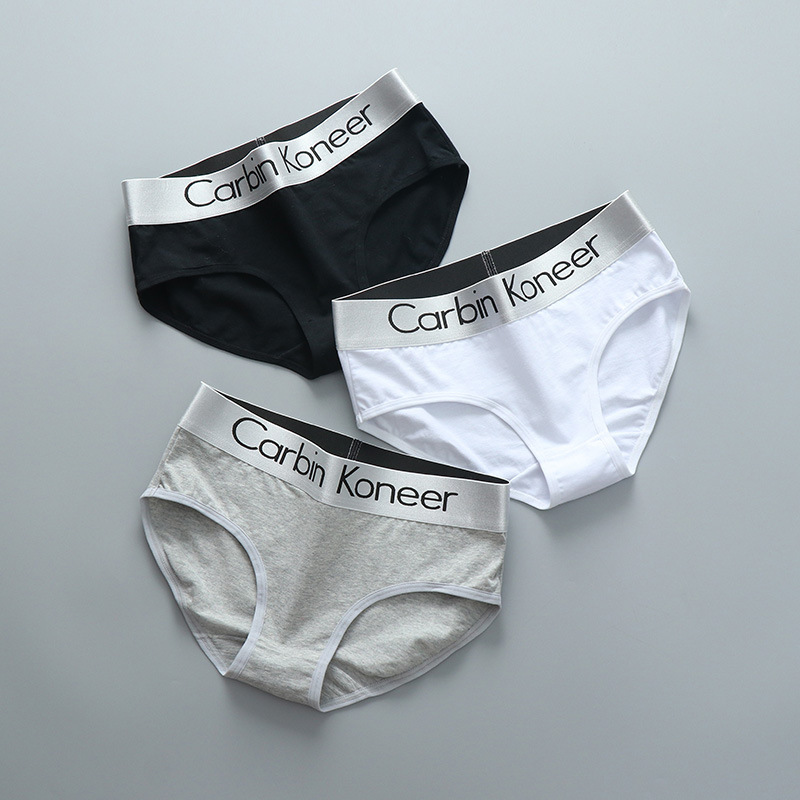 Women's Briefs Pure Cotton Wide Edge Large Size Sports Unisex Style Solid Color Pants Wholesale Dropshipping