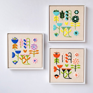 Embroidery Russian Punch Needle DIY Cross-Stitch Material Kit Handmade DIY Photo Frame Hanging Painting Ornament