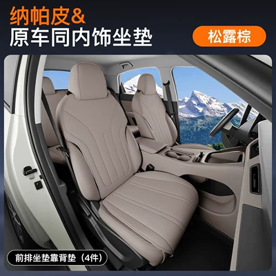 New Model – Four Seasons Pad - truffle-brown-main-and-auxiliary-seats-complete-set-of-6-pieces-zhijie-r72026-2026-models-both-main-and-passenger-drivers-have-leg-rests
