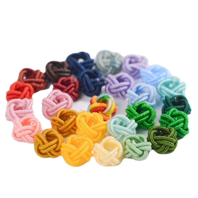 Small Pineapple Buckle Coil 100 Pack Knot Jewelry Accessories Coil Hand Knot Hand Rope diy Material Bag