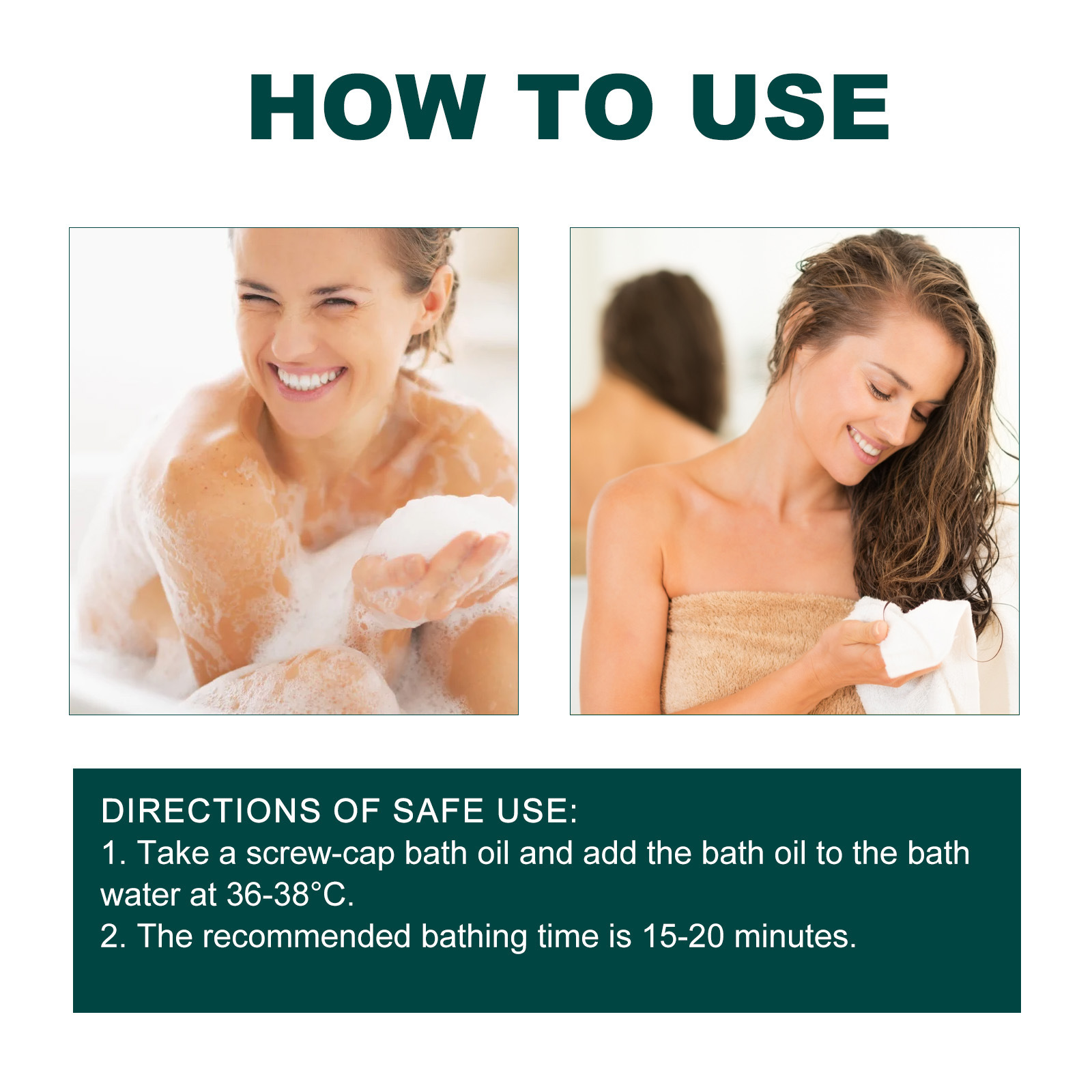 Description Picture 4 of itemMoisturizing Bath Oil Deep Nourishing Gentle Cleansing Anti Drying Smoothing Brightening Relieve Fatigue Soothing Body Bath Oil