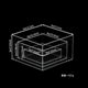 Cross-border Acrylic Five-sided Box High Transparent Plexiglass Cover Cube Storage Rack Luxury Jewelry Display Stand