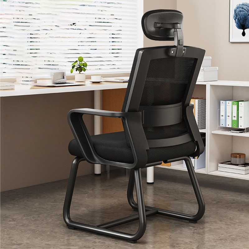 Black Frame Black Mesh + Headrest - Cojín de esponja