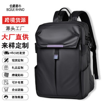 跨境机能背包双肩包男款多功能防水轻便大容量双肩电脑包多层背包