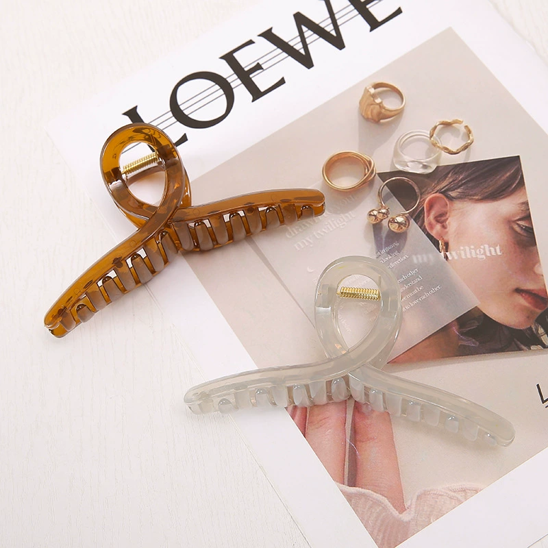 Acrylic hairgrip, big crab pin, shark, hairpins, hair accessory, South Korea