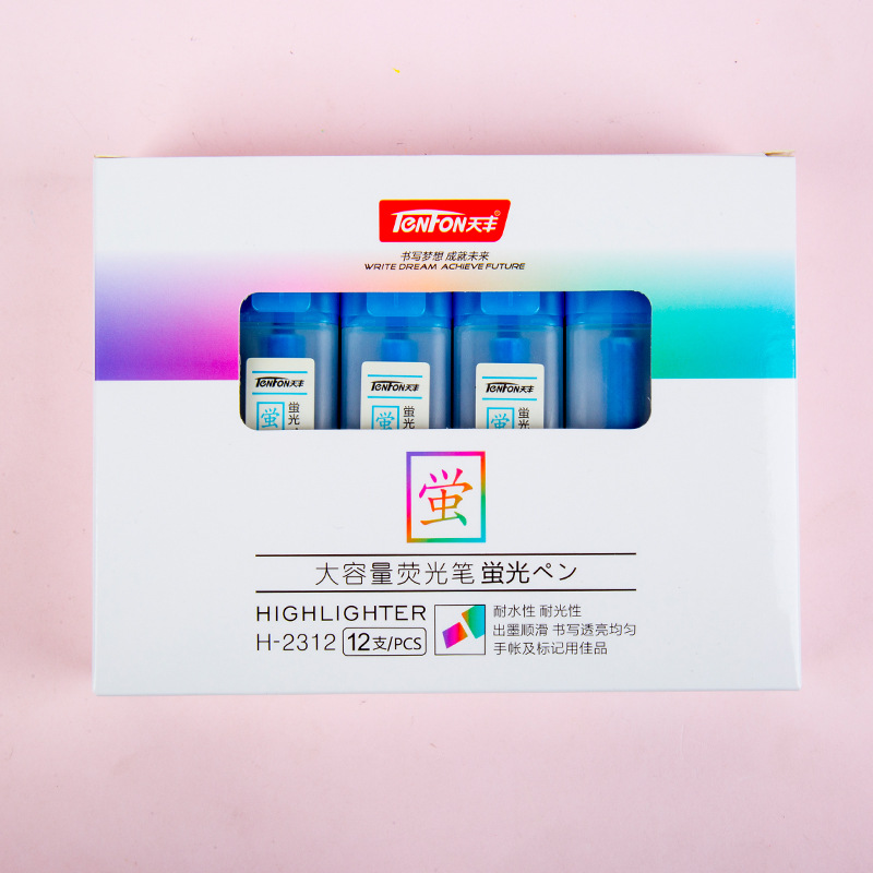 2311-12 gran capacidad resaltador creativo papelería resaltador aprendizaje multi-color marcador clave equivocado pregunta marca