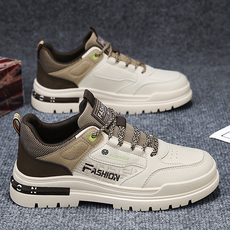 Cross-border Spring and Autumn Men's Shoes 2024 New Waterproof Non-slip Sports Increased White Sneakers Casual Work Tide Shoes Cross-border Spring and Autumn Men's Shoes 2024 New Waterproof Non-slip Sports Increased White Sneakers Casual Work Tide Shoes