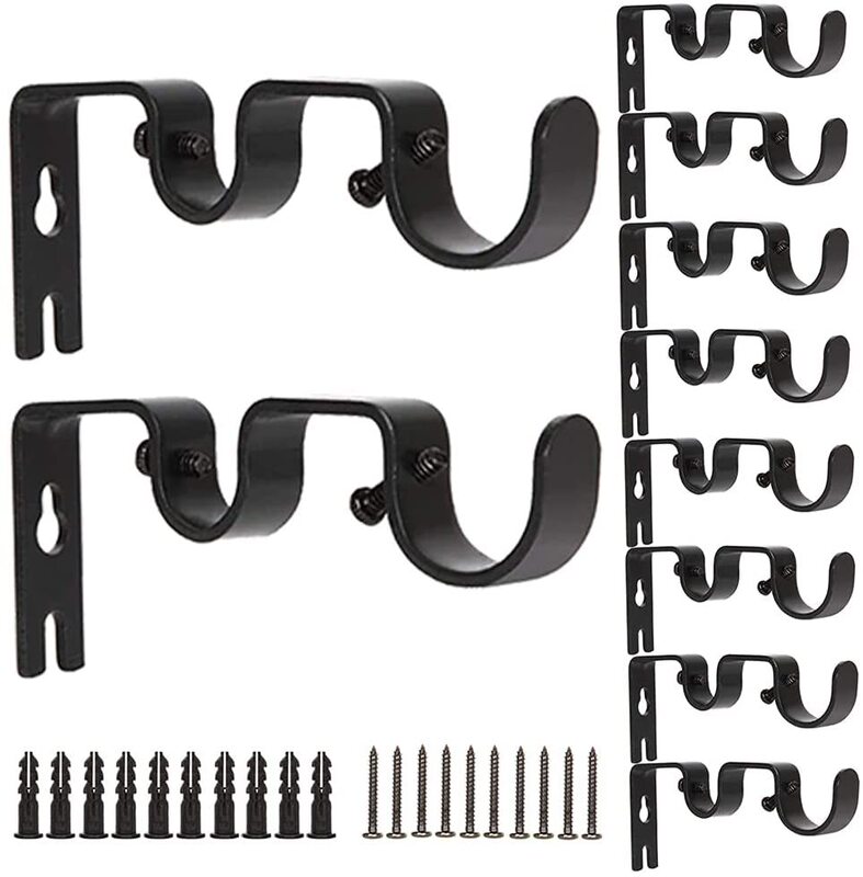 Modern Simple Roman Rod Curtain Rod Accessories Double Rod Bracket Base Support Frame Double Rod Bracket