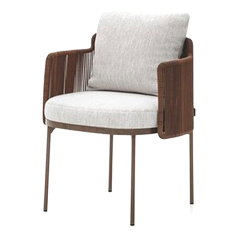 Al Aire Libre mesa y silla de ratán Jardín B & B Bar restaurante al aire libre mesa de comedor de madera maciza Silla de ratán al aire libre impermeable Protección solar