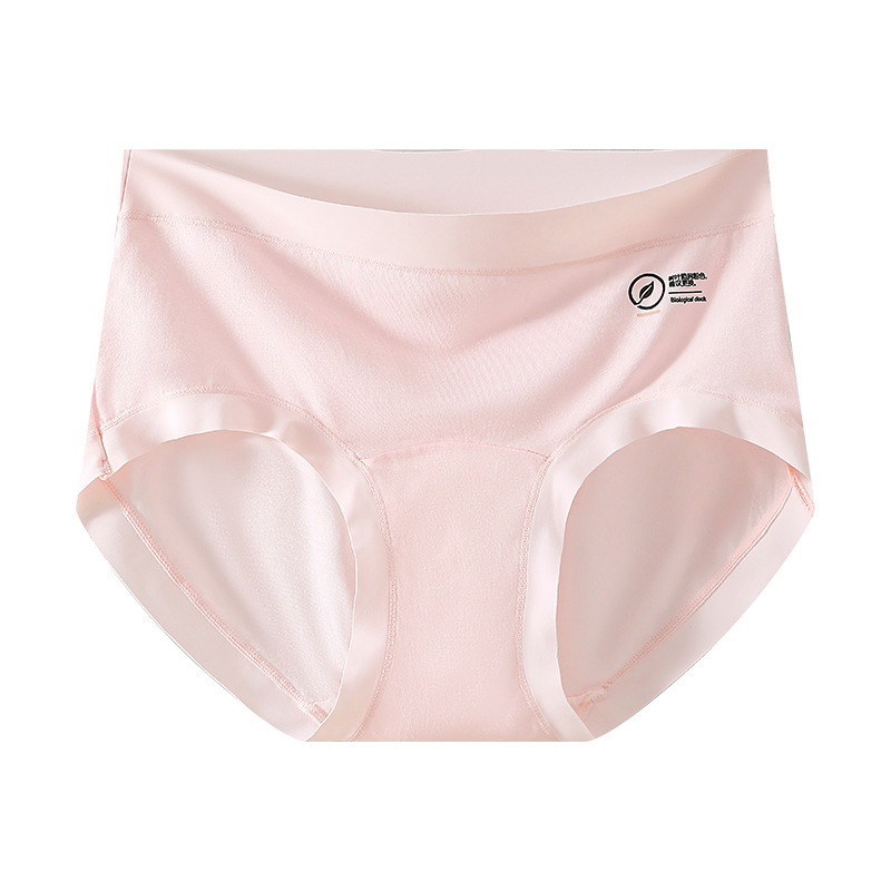 7A Ropa interior modal antibacteriana para mujer, lavado y rejuvenecimiento, tipo A, ropa interior modal, entrepierna alargada, cintura media, sin costuras, mujer