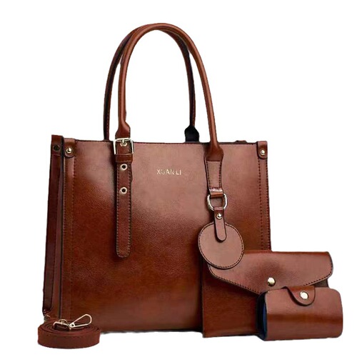 Bags for women  autumn and winter new European and American retro single shoulder crossbody bag high-end casual three-piece set mother-in-law handbag