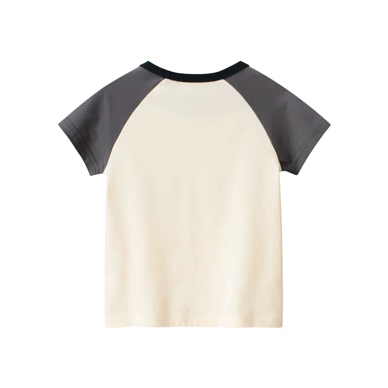 Летняя детская футболка с коротким рукавом, корейский стиль, детская одежда, оптом