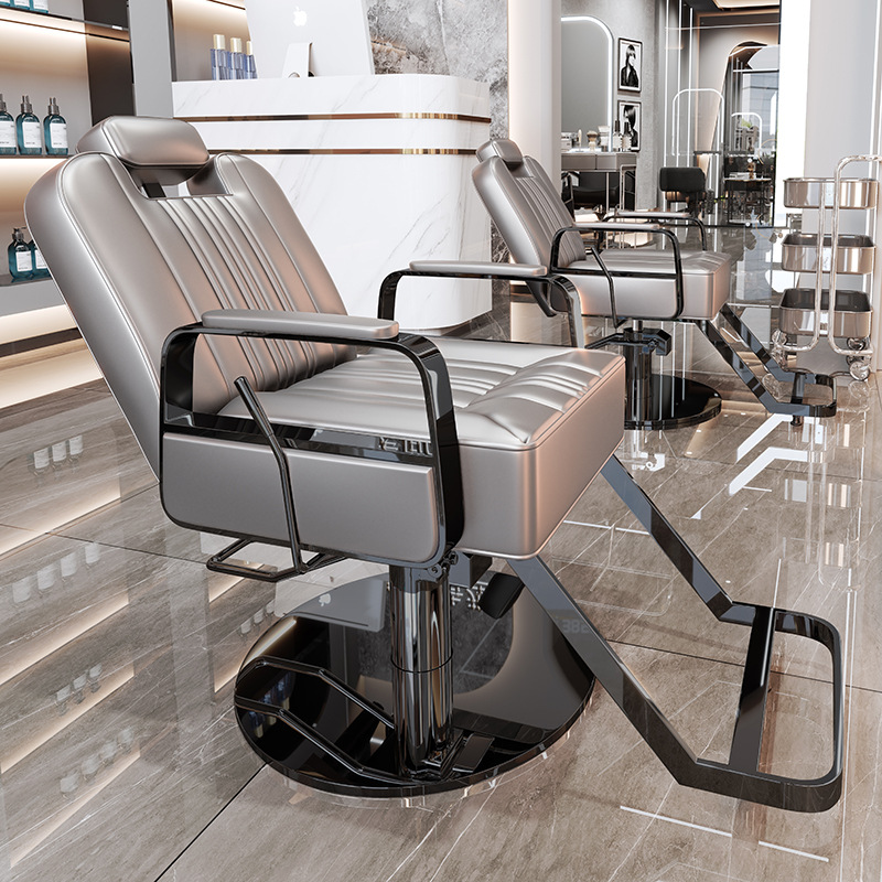 La peluquería de alta gama puede bajar la silla de peluquería, la silla de corte de pelo de teñido en caliente giratorio de elevación especial para la peluquería de alto perfil, simple image 13