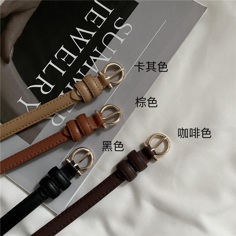 Cinturón de suéter estilo coreano de las mujeres estilo ins simple vestido de traje de abrigo retro decorativo cinturón delgado