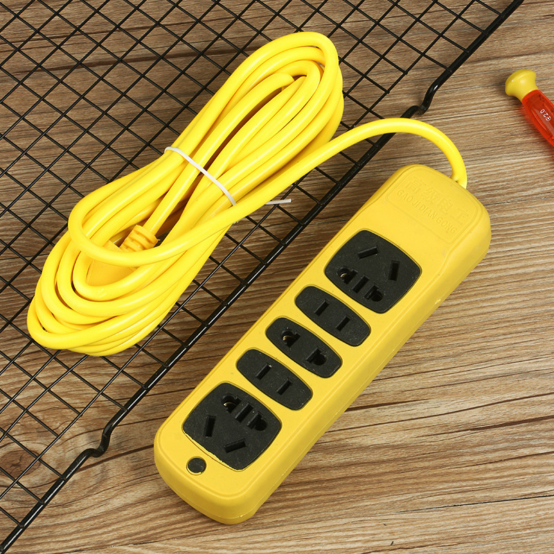 16A大功率工业插座插线板多孔位延长线排插 家用长线插排批发