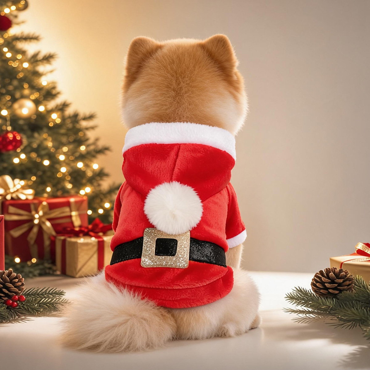 Ropa para perros y gatos PETCIRCLE, colección de otoño e invierno, forrada de lana, cálida, con un lindo diseño transformable.